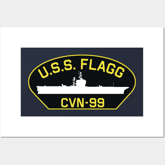 USS Flagg Patch Wall Art by PopCultureShirts